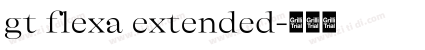 gt flexa extended字体转换